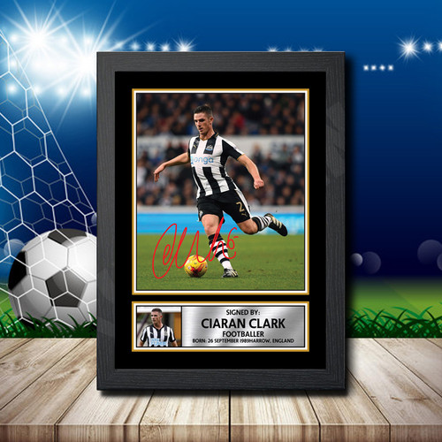CIARAN CLARK Footballer printed autograph poster print