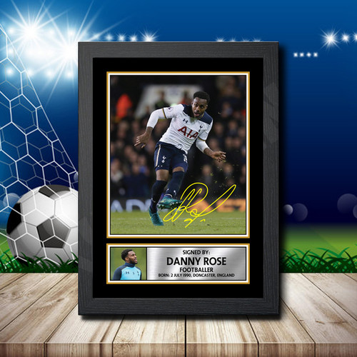 Danny Rose 2 Footballer printed autograph poster print