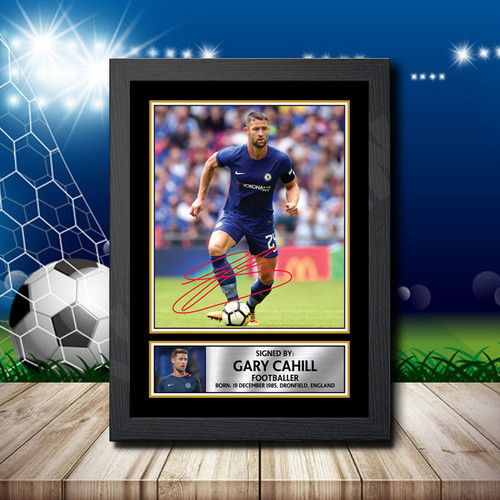 GARY CAHILL Footballer printed autograph poster print