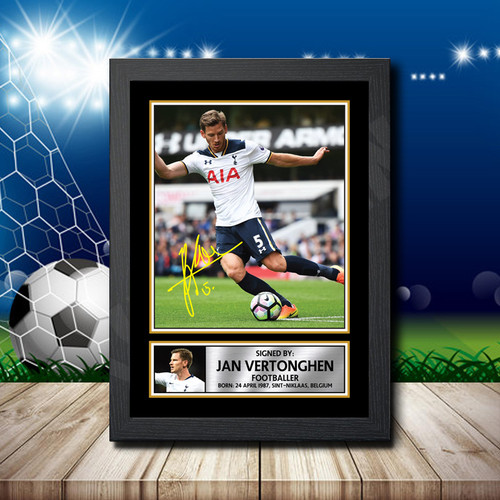 JAN VERTONGHEN Footballer printed autograph poster print
