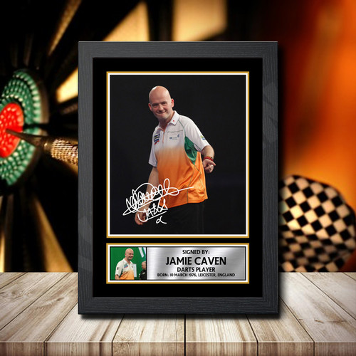 Jamie Jabba Caven printed autograph poster print