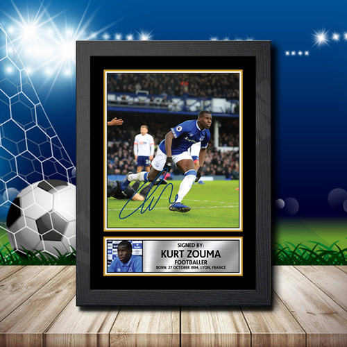 Kurt Zouma 2 Footballer printed autograph poster print