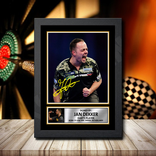 Jan Dekker printed autograph poster print