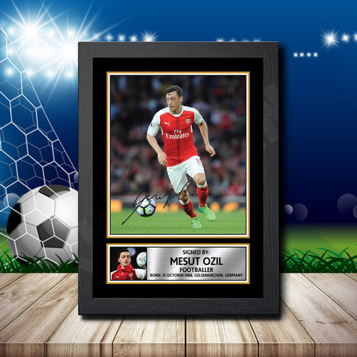Mesut Ozil 3 Footballer printed autograph poster print