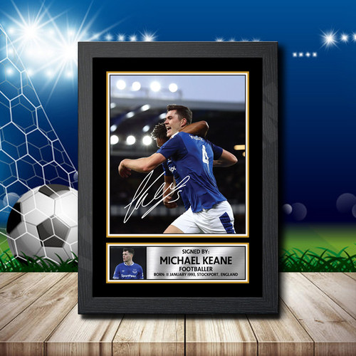 Michael Keane 2 Footballer printed autograph poster print