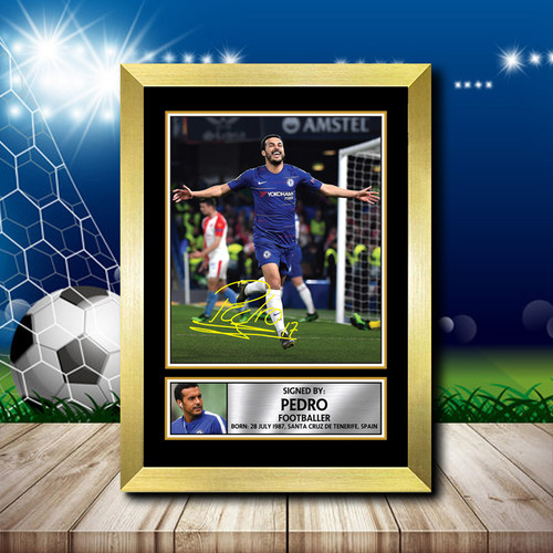 PEDRO Footballer printed autograph poster print - view 2