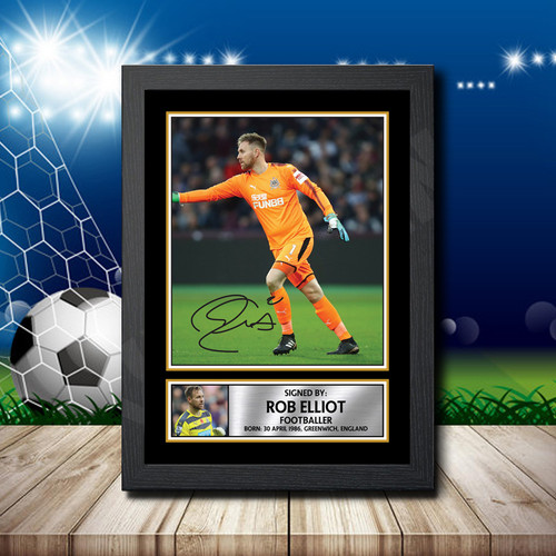 Rob Elliot Footballer printed autograph poster print