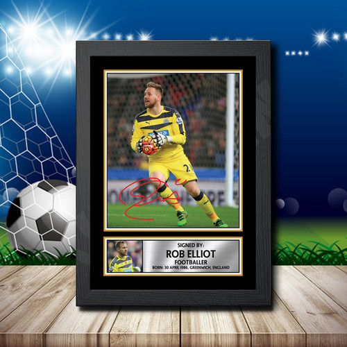 Rob Elliot 2 Footballer printed autograph poster print