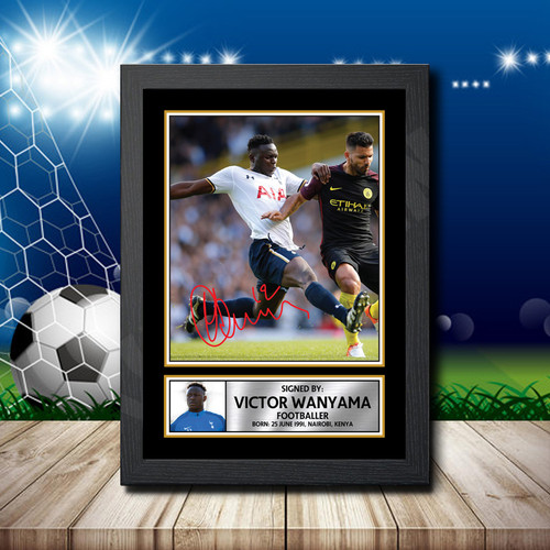 Victor Wanyama Footballer printed autograph poster print