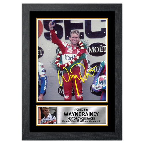 Wayne Rainey M531 Motor Racer Printed Autograph Poster Print Photo Signature Gift