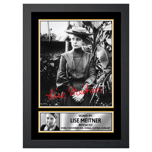 Lise Meitner Scientist printed autograph poster print