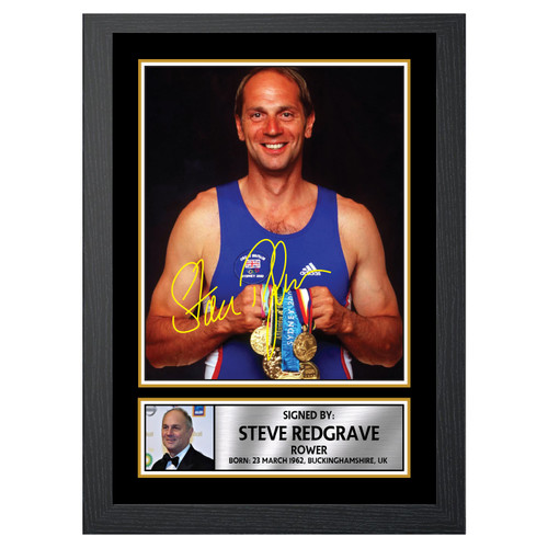 Sir Steve Redgrave Swimmer printed autograph poster print