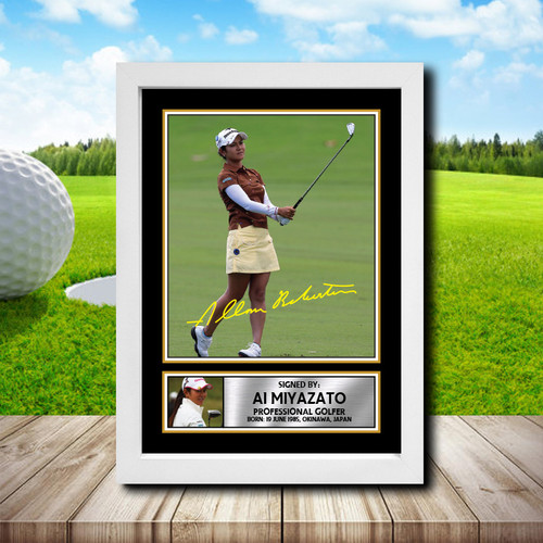 Ai Miyazato 2 Golf printed autograph poster print