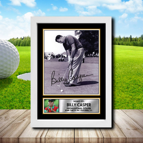 Billy Casper 2 Golf printed autograph poster print