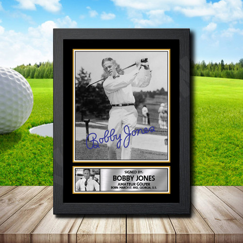Bobby Jones Golf printed autograph poster print