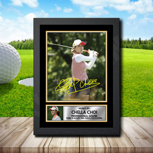 Chella Choi Golf printed autograph poster print