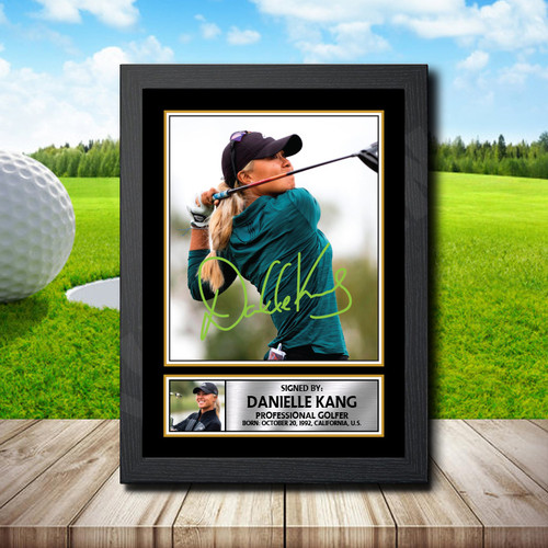 Danielle Kang Golf printed autograph poster print