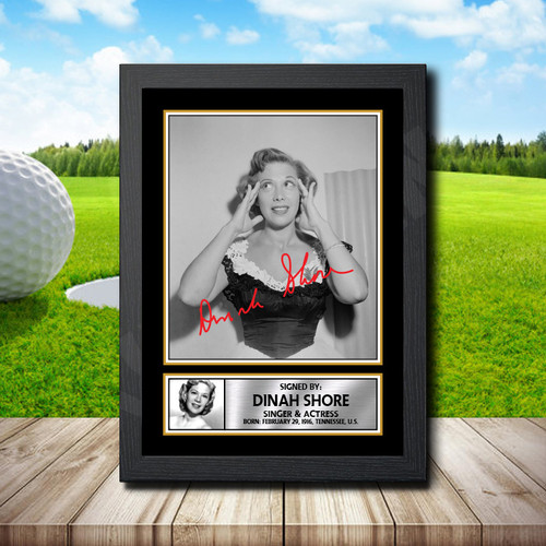 Dinah Shore Golf printed autograph poster print