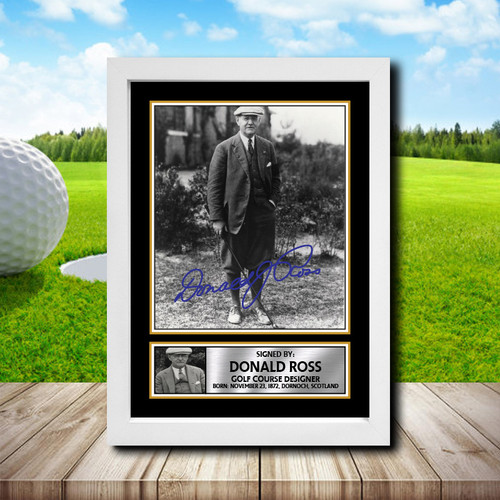 Donald Ross 2 Golf printed autograph poster print