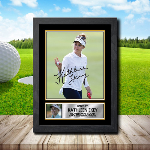 Kathleen Ekey Golf printed autograph poster print
