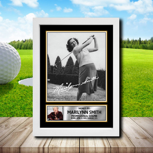 Marilynn Smith 2 Golf printed autograph poster print
