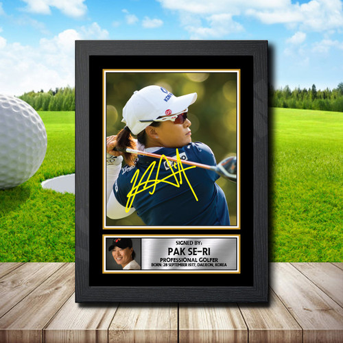 Pak Se-ri Golf printed autograph poster print
