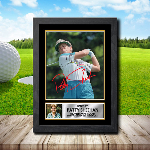 Patty Sheehan Golf printed autograph poster print