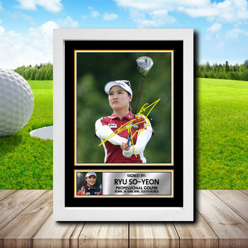 Ryu So-yeon 2 Golf printed autograph poster print