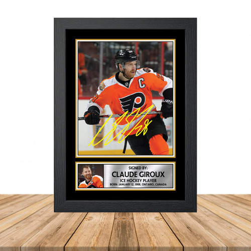 Claude Giroux Ice Hockey printed autograph poster print