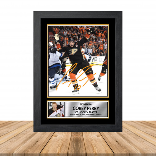 Corey Perry 2 Ice Hockey printed autograph poster print