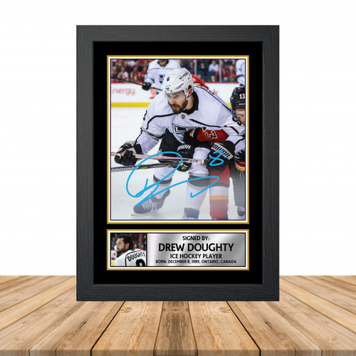 Drew Doughty Ice Hockey printed autograph poster print