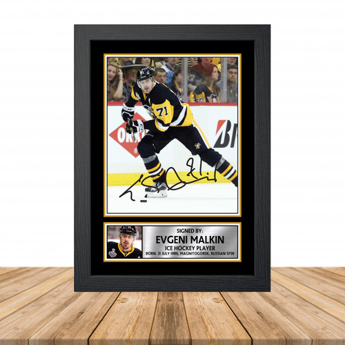 Evgeni Malkin 2 Ice Hockey printed autograph poster print