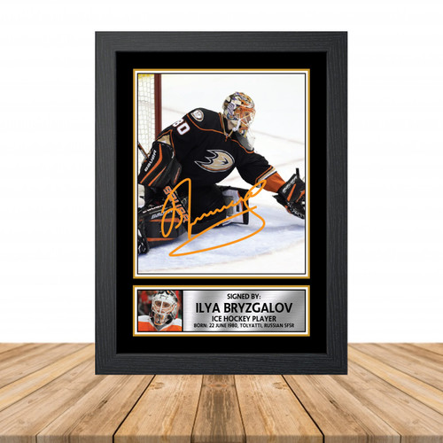 Ilya Bryzgalov Ice Hockey printed autograph poster print