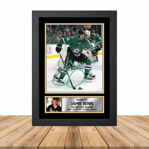 Jamie Benn 2 Ice Hockey printed autograph poster print