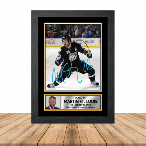 Martin St. Louis 2 Ice Hockey printed autograph poster print