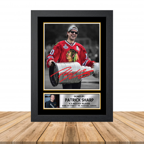 Patrick Sharp 2 Ice Hockey Printed Autograph Poster Print Photo Signature Gift