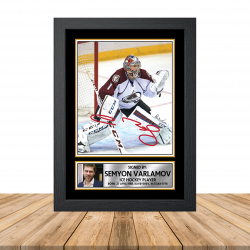 Semyon Varlamov 2 Ice Hockey printed autograph poster print