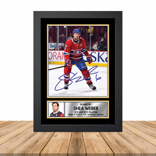Shea Weber 2 Ice Hockey printed autograph poster print
