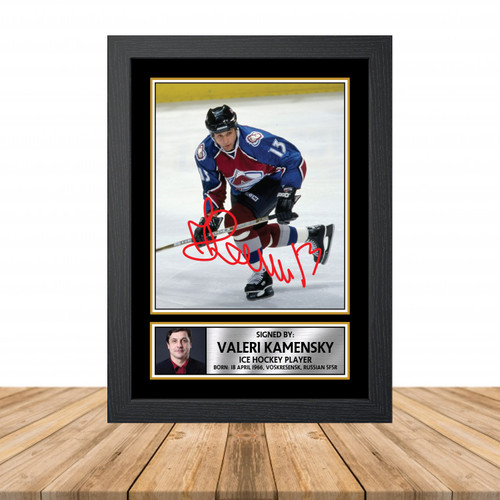 Valeri Kamensky Ice Hockey Printed Autograph Poster Print Photo Signature Gift