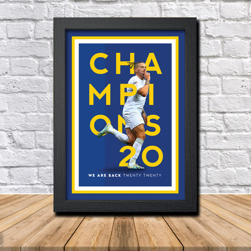 Leeds United Champions 2020 Football Gift Kalvin Phillips Limited Edition Poster Print