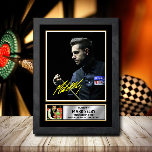 Mark Selby printed autograph poster print