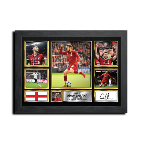 Adam Lallana Football Gift Printed Autograph Star Poster Print Merch Gift