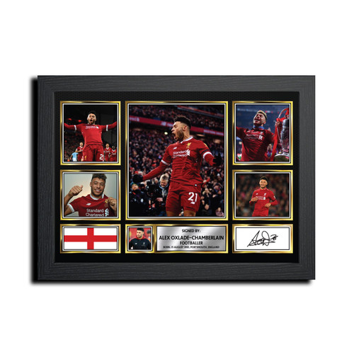 Alex Oxlade-Chamberlain Football Gift printed autograph poster print