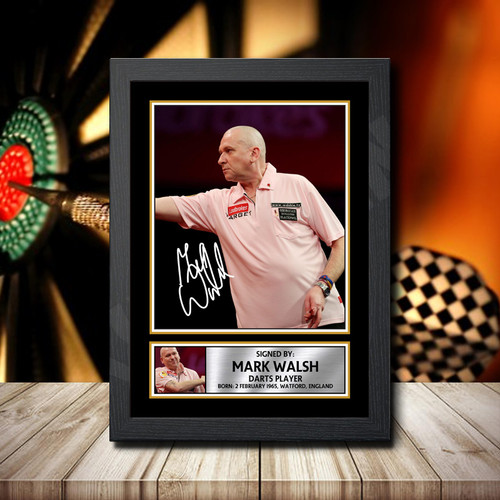 Mark Walsh printed autograph poster print