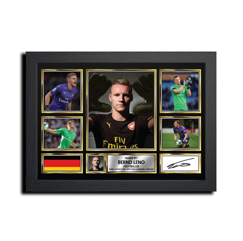 Bernd Leno Football Gift printed autograph poster print