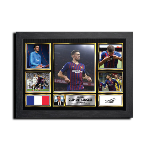 Clement Lenglet Football Gift printed autograph poster print