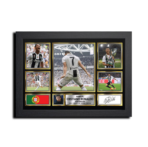 Cristiano Ronaldo Football Gift printed autograph poster print