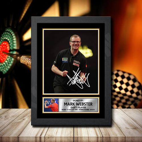 Mark Webster printed autograph poster print