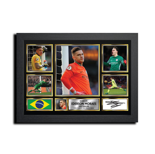 Ederson Moraes Football Gift printed autograph poster print