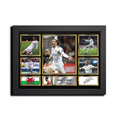 Gareth Bale Football Gift printed autograph poster print